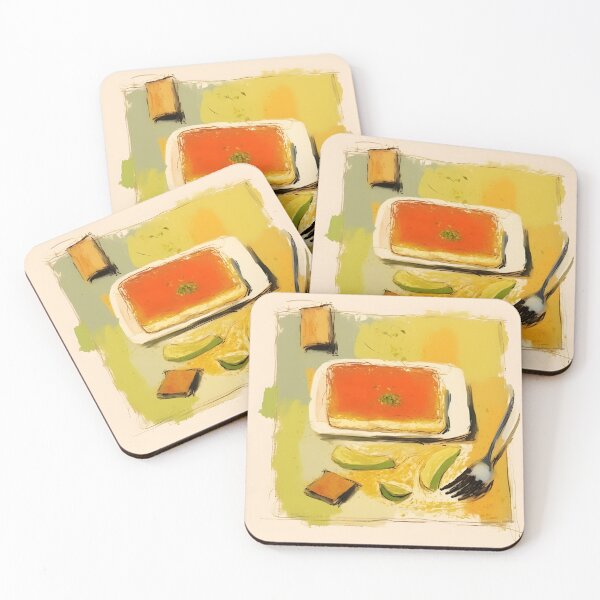 Item preview, Dessert Symphony- Kunafa's Abstract Expressionist Palette in Pop Art Fusion  designed and sold by OlfactoART Studio.