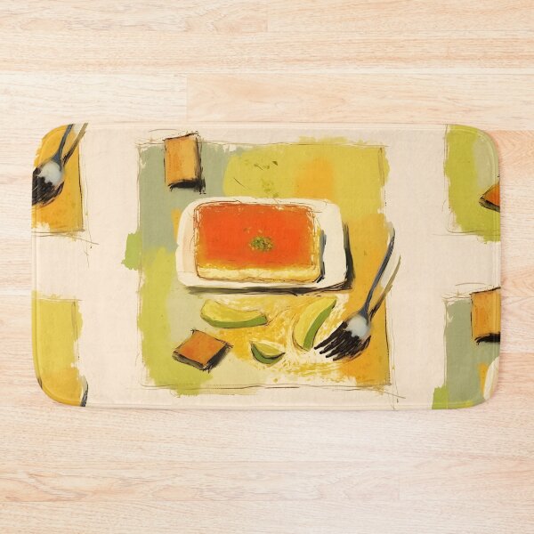 Item preview, Dessert Symphony- Kunafa's Abstract Expressionist Palette in Pop Art Fusion designed and sold by OlfactoART Studio.