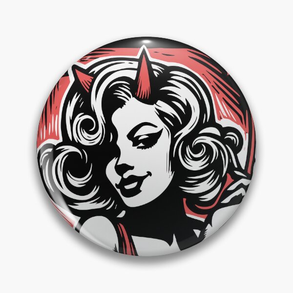 Item preview, Retro Devil Girl designed and sold by Texterns.