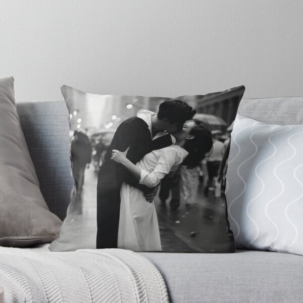 Item preview, The kiss; Times Square classic romantic vintage poster black and white photograph designed and sold by Jéanpaul  Ferro.