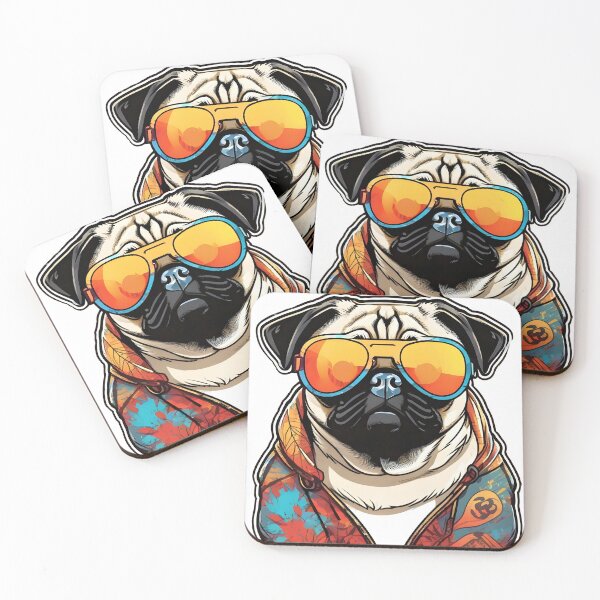 Item preview, Pug with shades designed and sold by MandatoryFun.