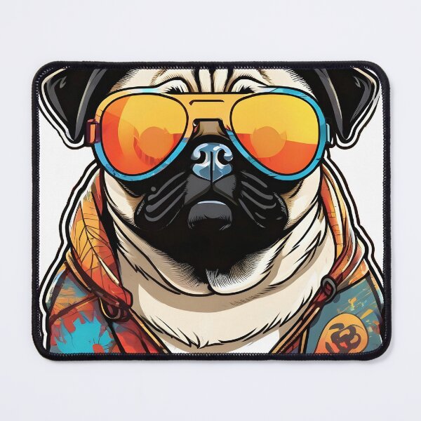 Item preview, Pug with shades designed and sold by MandatoryFun.