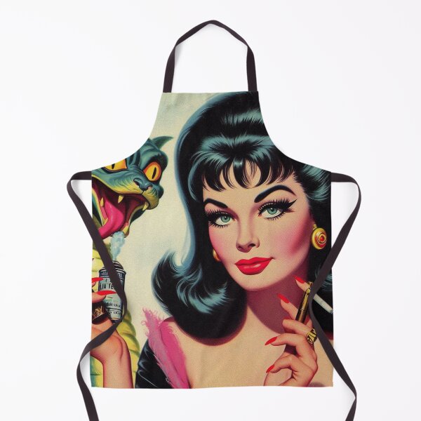 Item preview, Vintage Goth Pin Up designed and sold by PulpVintage.