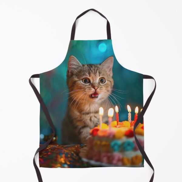 Item preview, American Shorthair Kitten amazed by Birthday Cake designed and sold by OddCorro.