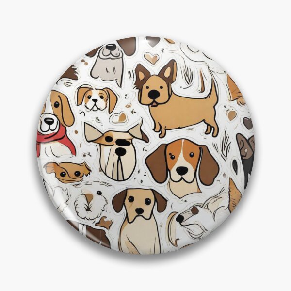 Item preview, Doggie Doodles: Craft whimsical and artistic doodle-style stickers featuring different dog breeds in playful and charming poses. designed and sold by Ilyanaboutique.