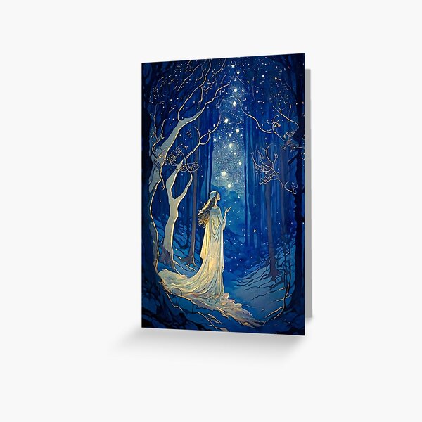 Item preview, The Magic Forest - Vintage Fairytale Illustration designed and sold by Arwen-Art.