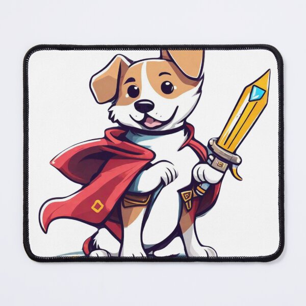 Item preview, Depict dogs with power-ups or gaming-themed accessories, such as a dog wearing a cape or wielding a virtual sword for extra fun. designed and sold by Ilyanaboutique.