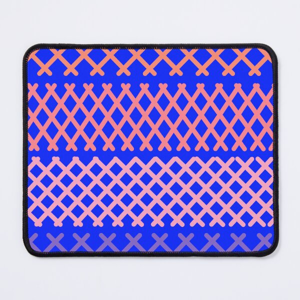 Item preview, Blue and Peach Pastel Cross Hatch Pattern  designed and sold by patternsoup.