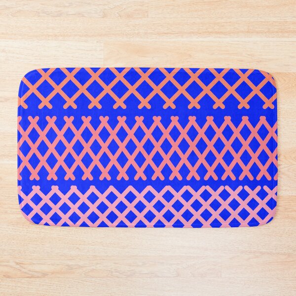 Item preview, Blue and Peach Pastel Cross Hatch Pattern  designed and sold by patternsoup.