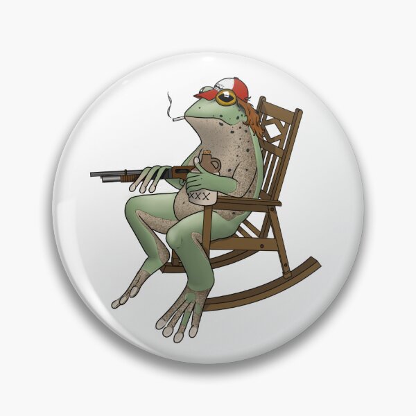 Item preview, Redneck frog Sticker designed and sold by VoldyBunsArt.