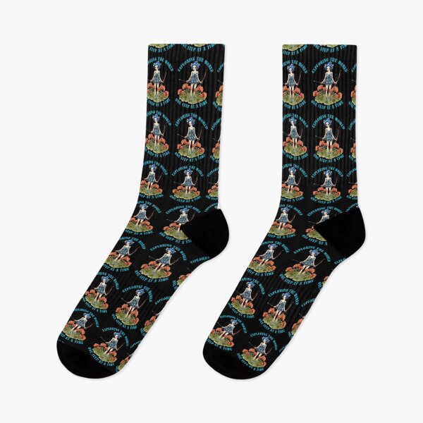 Item preview, Exploring The World One Step At A Time. sagittarius birthday designed and sold by ZodiacWonders.