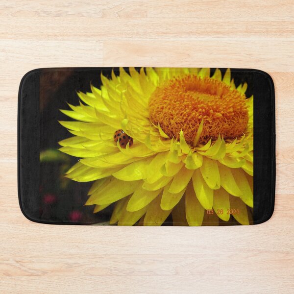 Item preview, yellow flower with a ladybug designed and sold by ValeB23.