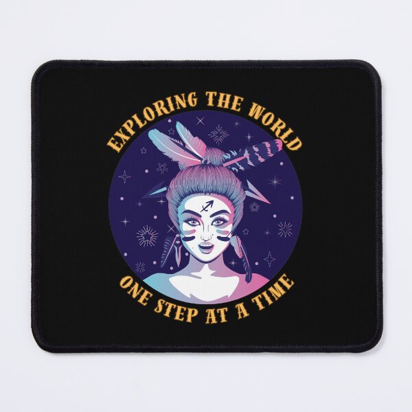 Item preview, Exploring The World One Step At A Time. sagittarius sayings designed and sold by ZodiacWonders.