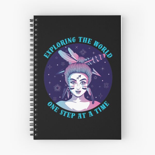 Item preview, Exploring The World One Step At A Time. sagittarius quote designed and sold by ZodiacWonders.
