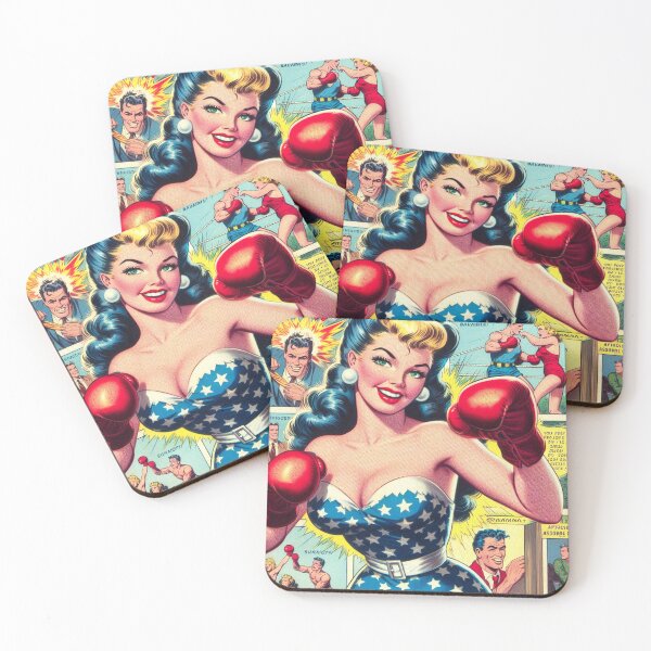 Item preview, Vintage Boxing Pin Up designed and sold by PulpVintage.