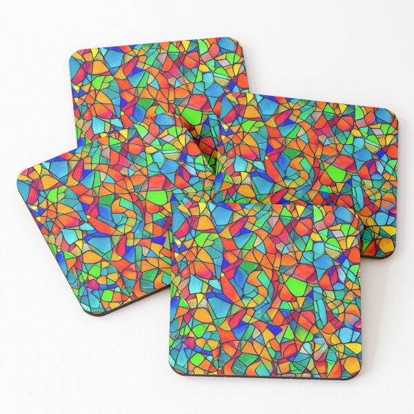 Item preview, Abstract Colorful Stained Glass Pattern designed and sold by calibrit.