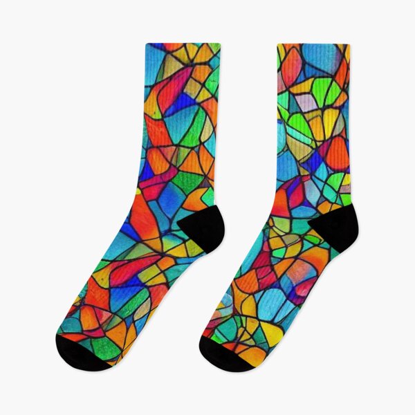 Item preview, Abstract Colorful Stained Glass Pattern designed and sold by calibrit.