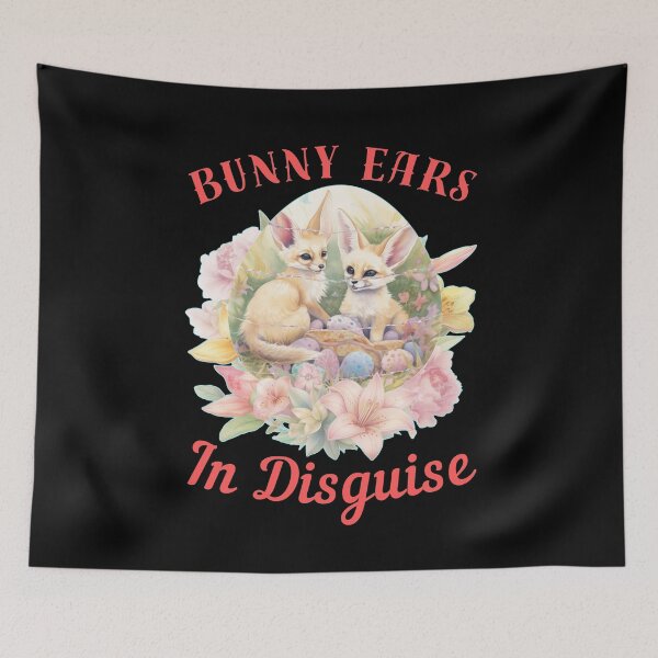 Item preview, Bunny Ears In Disguise. retro fox designed and sold by FoxVibes.