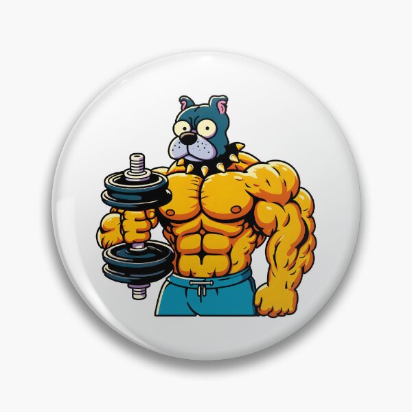 Item preview, bodybuilding t-shirts muscular dog designed and sold by PrintyArts.