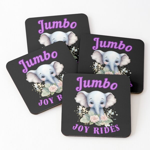 Item preview, Jumbo Joy Rides. elephant face designed and sold by ElephantVibes.