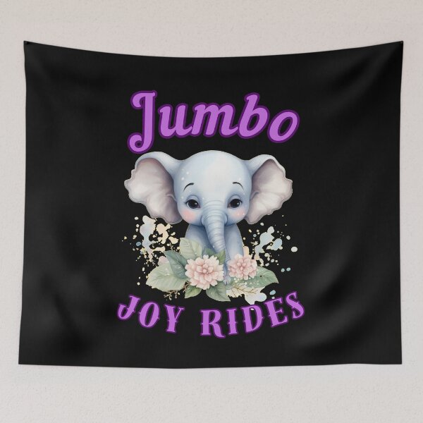 Item preview, Jumbo Joy Rides. elephant face designed and sold by ElephantVibes.