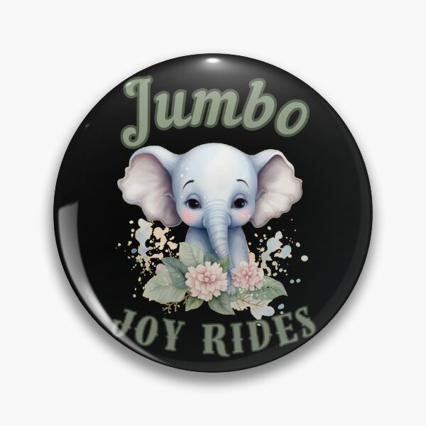 Item preview, Jumbo Joy Rides. elephant portrait designed and sold by ElephantVibes.