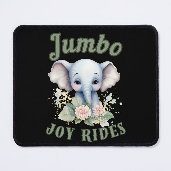 Item preview, Jumbo Joy Rides. elephant portrait designed and sold by ElephantVibes.
