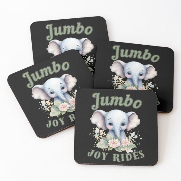 Item preview, Jumbo Joy Rides. elephant portrait designed and sold by ElephantVibes.