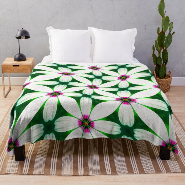 Item preview, Snow White Flowers Pattern designed and sold by Patternflower.