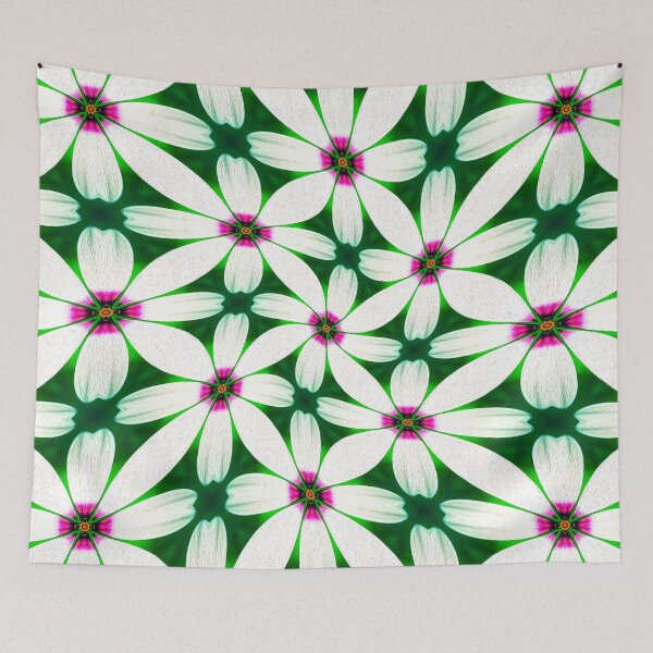 Item preview, Snow White Flowers Pattern designed and sold by Patternflower.