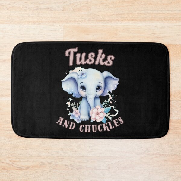 Item preview, Tusks And Chuckles. elephant head designed and sold by ElephantVibes.