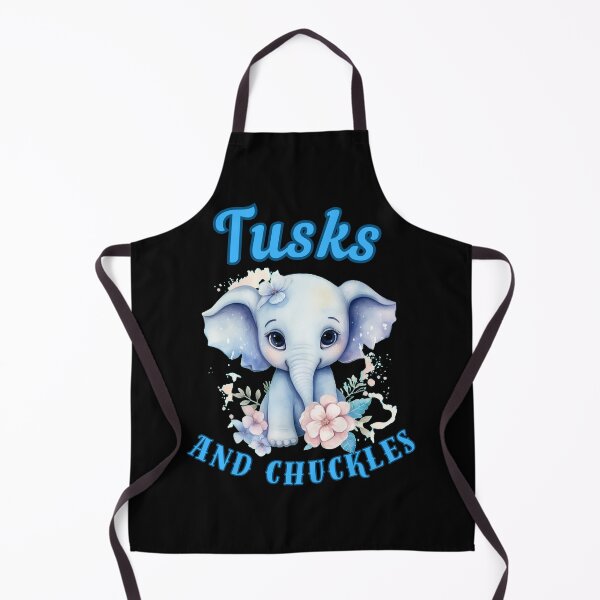 Item preview, Tusks And Chuckles. elephant face designed and sold by ElephantVibes.