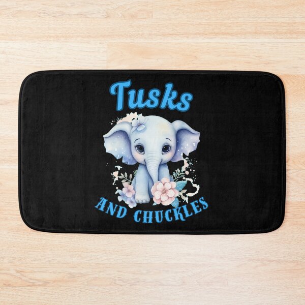 Item preview, Tusks And Chuckles. elephant face designed and sold by ElephantVibes.