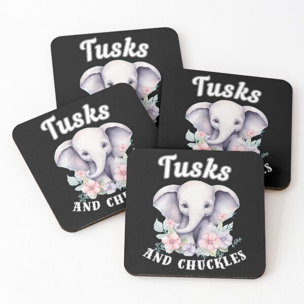Item preview, Tusks And Chuckles. surreal elephant designed and sold by ElephantVibes.