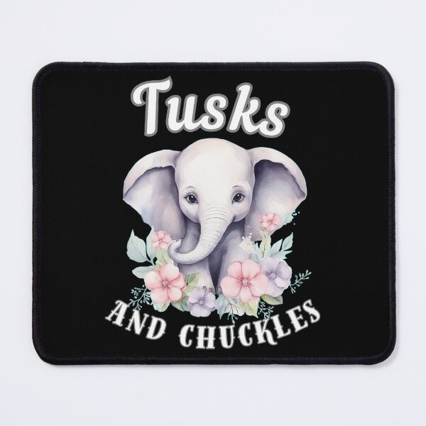 Item preview, Tusks And Chuckles. surreal elephant designed and sold by ElephantVibes.