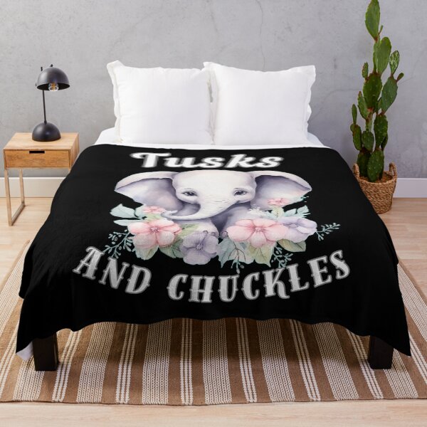 Item preview, Tusks And Chuckles. surreal elephant designed and sold by ElephantVibes.