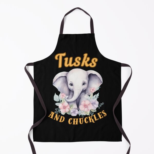 Item preview, Tusks And Chuckles. watercolor elephant designed and sold by ElephantVibes.