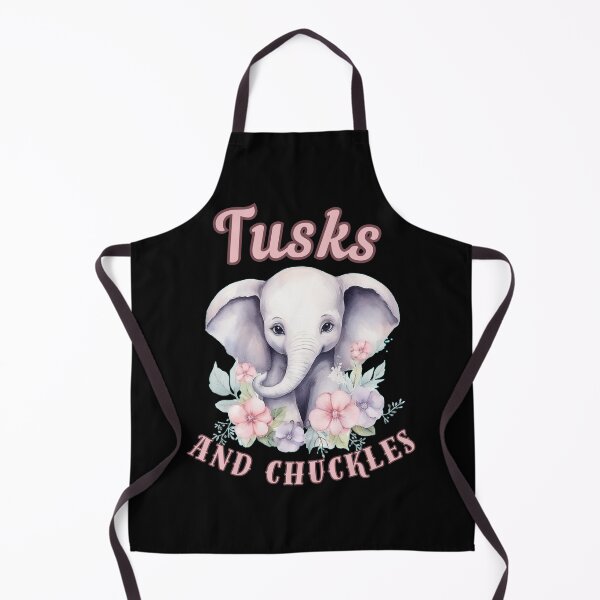 Item preview, Tusks And Chuckles. elephant saying designed and sold by ElephantVibes.