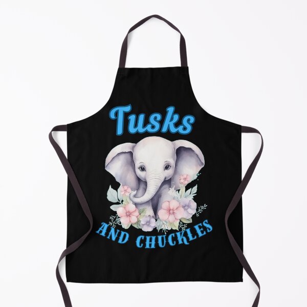 Item preview, Tusks And Chuckles. elephant quote designed and sold by ElephantVibes.