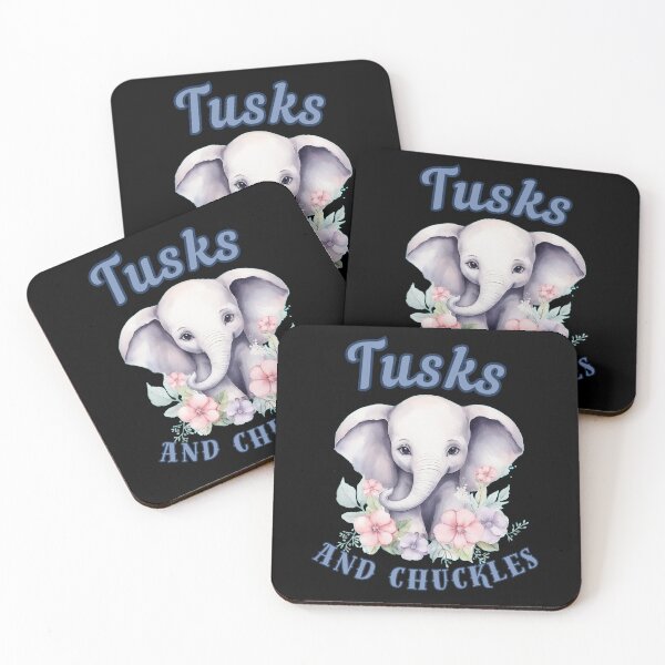 Item preview, Tusks And Chuckles. Flower elephant designed and sold by ElephantVibes.