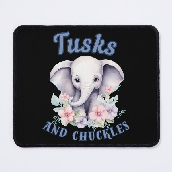Item preview, Tusks And Chuckles. Flower elephant designed and sold by ElephantVibes.