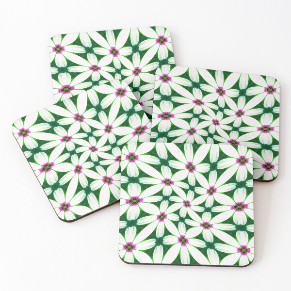 Item preview, Snow White Flowers Pattern designed and sold by Patternflower.