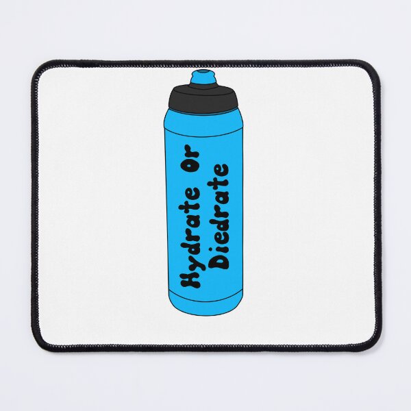Item preview, Hydrate or Diedrate Blue Water bottle designed and sold by doodlesbyCara.