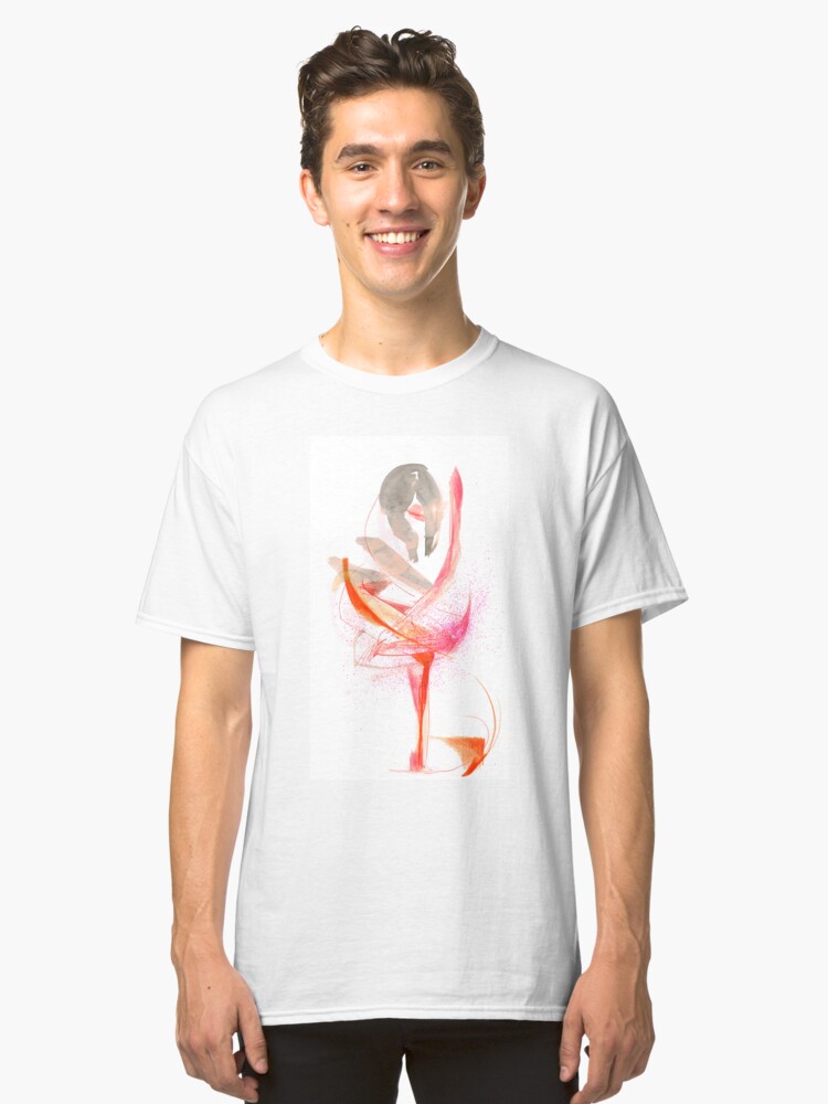 Alternate view of Expressive Dance Drawing Classic T-Shirt