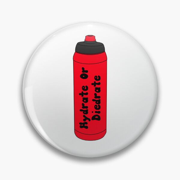 Item preview, Hydrate or Diedrate Red Water bottle designed and sold by doodlesbyCara.