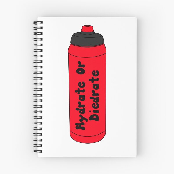 Item preview, Hydrate or Diedrate Red Water bottle designed and sold by doodlesbyCara.