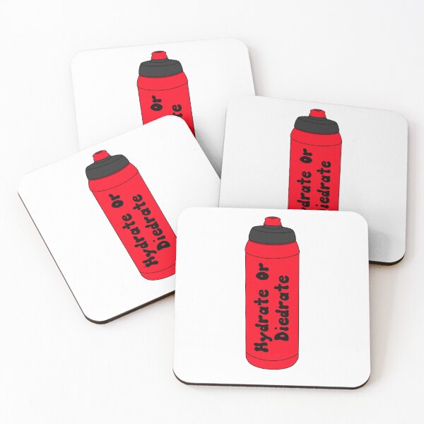Item preview, Hydrate or Diedrate Red Water bottle designed and sold by doodlesbyCara.
