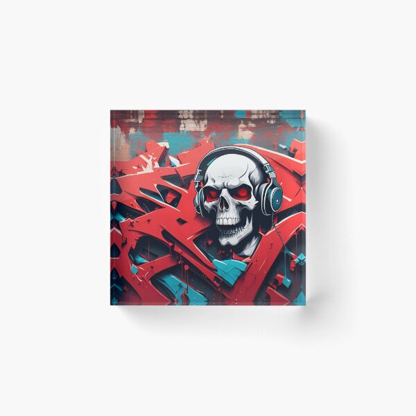 Item preview, Colorful Graffiti Skull  designed and sold by DisneyKrayzie.