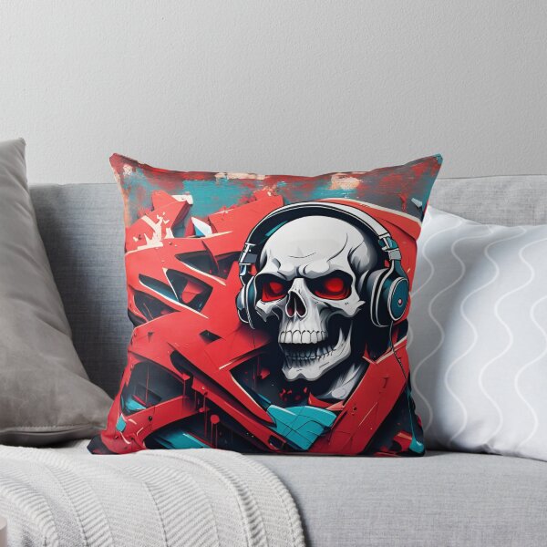 Item preview, Colorful Graffiti Skull  designed and sold by DisneyKrayzie.