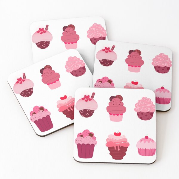 Item preview, Delicious Cupcakes Valentine Pink designed and sold by ART SIFA.